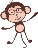 картинка обезьянки в студии БОНОБО